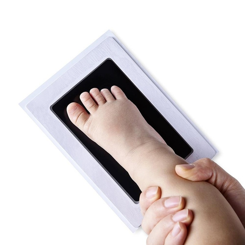 Kit cetak jejak tangan bayi, tidak beracun perawatan bayi ramah lingkungan gendong dengan Inkpad