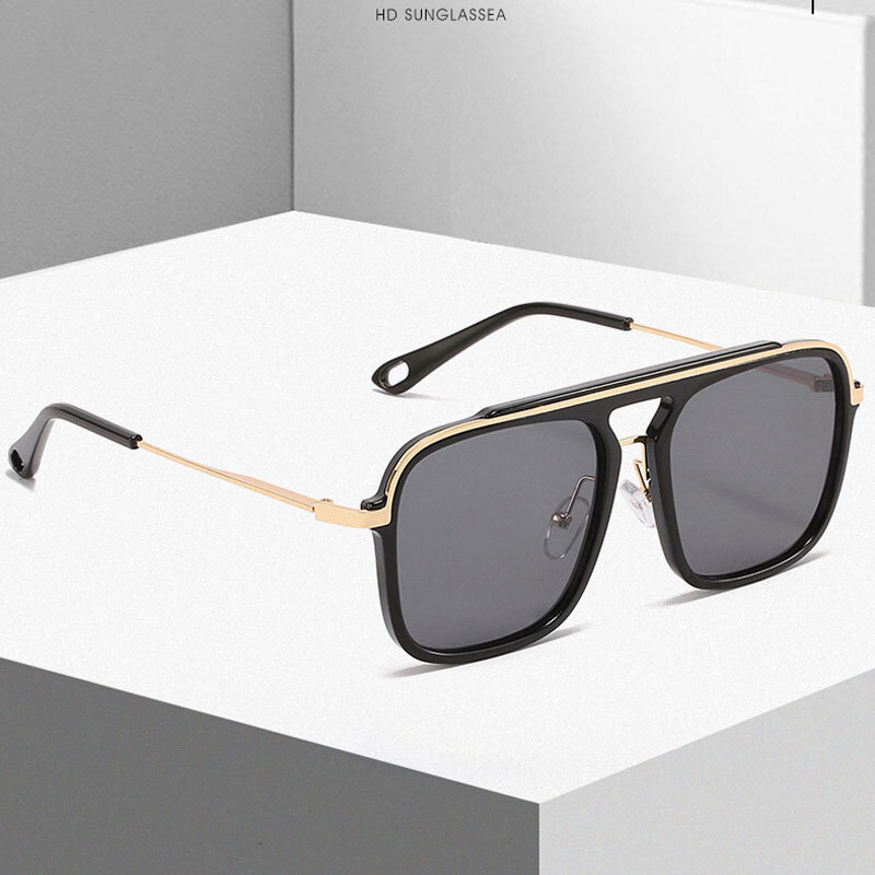 2023 Vintage Sunglasses For Men Retro Anti Glare Driving Sun Glasses Male Fashion Square Shades UV400 Zonnebril Heren