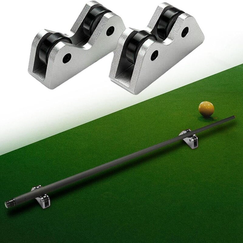 2PCS Snooker Club Roller Straightness Detector Kit Pool Billiard Cue Straightness Bar Checker Club Maintenance Billiard Set Kit