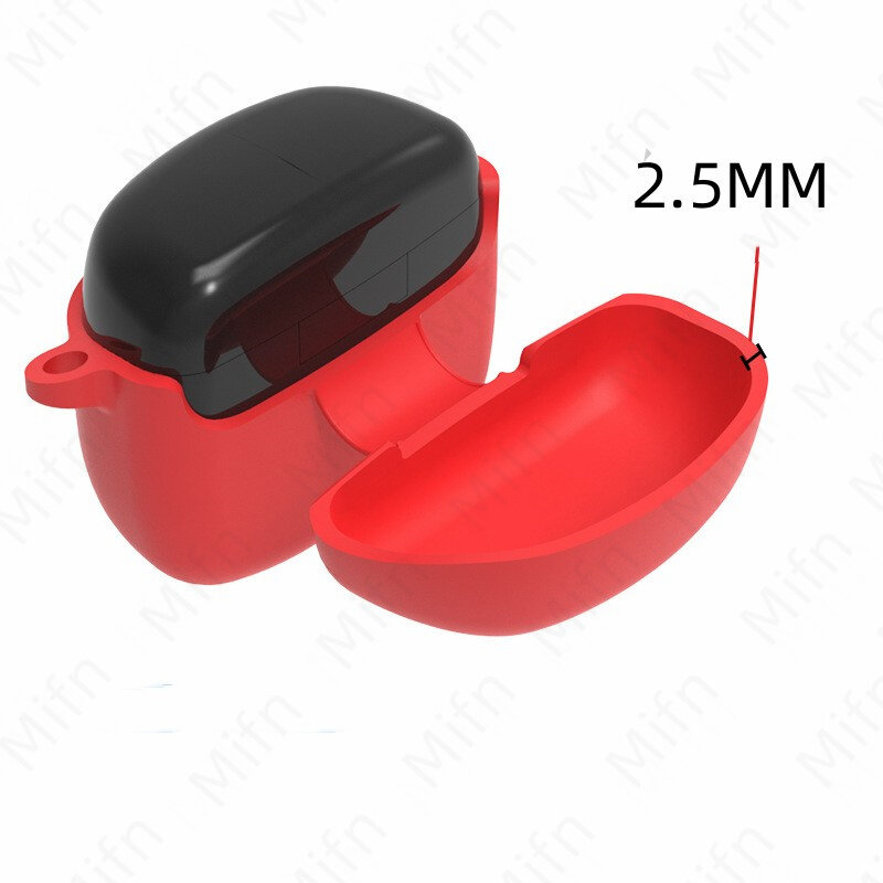 Funda de silicona antideslizante para auriculares inalámbricos, funda protectora con gancho para JBL TUNE FLEX, Bluetooth