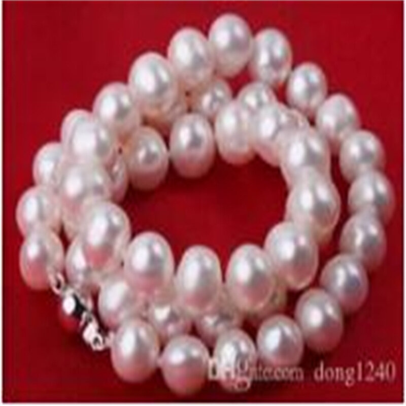 Collar Clásico de perlas, de 9 a 10mm, 18 pulgadas