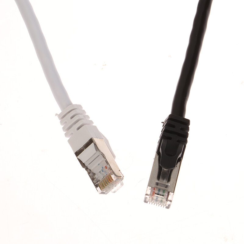 Kabel jaringan Ethernet 0.5m-2m CAT6E, kabel jaringan Ethernet kualitas tinggi Male ke Male RJ45 Patch LAN pendek
