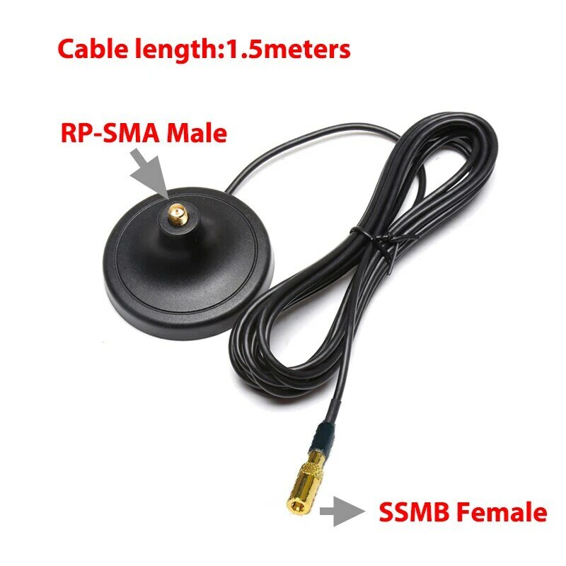WiFi Router antena basis magnetik dengan 3meter kabel ekstensi sinyal Booster Amplifier untuk 5G 4G 3G 2G Full-band antena Sucker