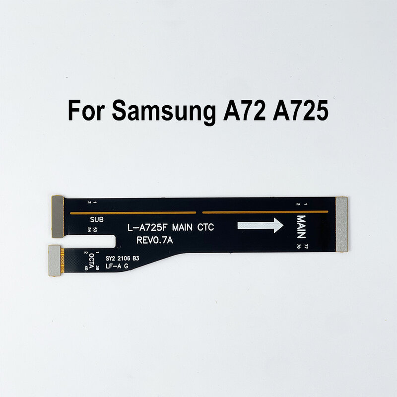 ขั้วต่อเมนบอร์ดเมนบอร์ดสายเฟล็กซ์สำหรับ Samsung Galaxy A72เมนบอร์ด SM-A725F สายเฟล็กซ์