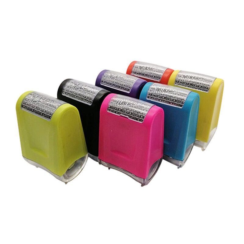 Small Identitys Theft Protection Roller Stamps Portable Lightweight Securitys Stamps for Information Securitys
