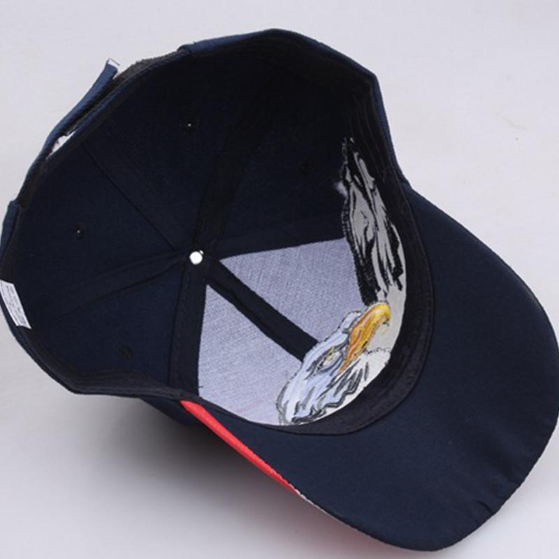 Topi bisbol bendera keren bersirkulasi, topi Trucker elang dan bendera kamuflase dapat disesuaikan, topi olahraga luar ruangan untuk wanita