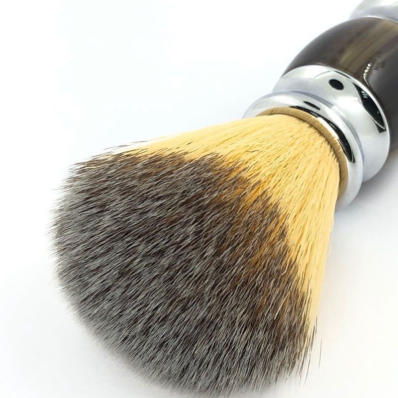 Синтетическая щетка для бритья, долговечная резиновая ручка для путешествий, хорошо держит кожу с кремом для мыла для бритья для мужчин, для влажного бритья