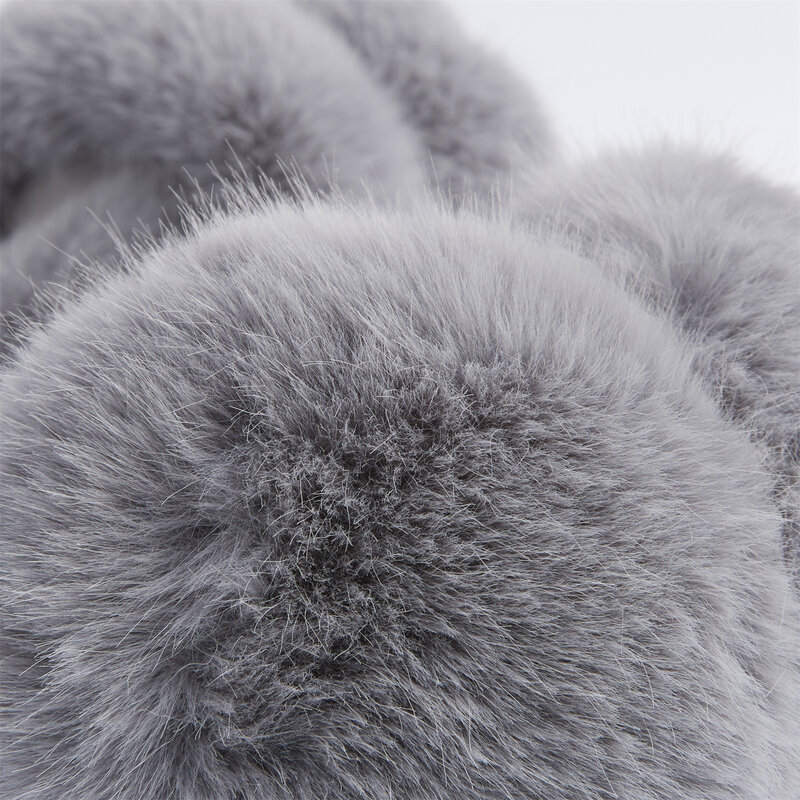 Anjj New Grey paraorecchie pieghevoli Fashion Cute cuffie termiche in peluche di alta qualità per donna uomo regalo di natale