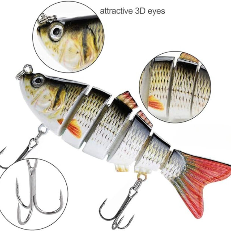Jointed Swimbait Wobblers Articulated Fishing Lures 100mm/19g for Trout and Perch Lifelike Artificial Hard Lure Tackle