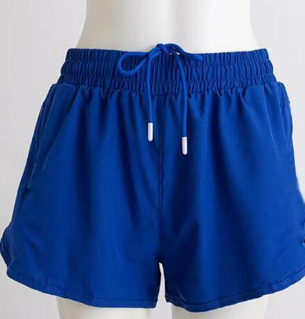 Cordão Sportwear para mulheres, Shorts com bolso, Verão Sporty Clothing