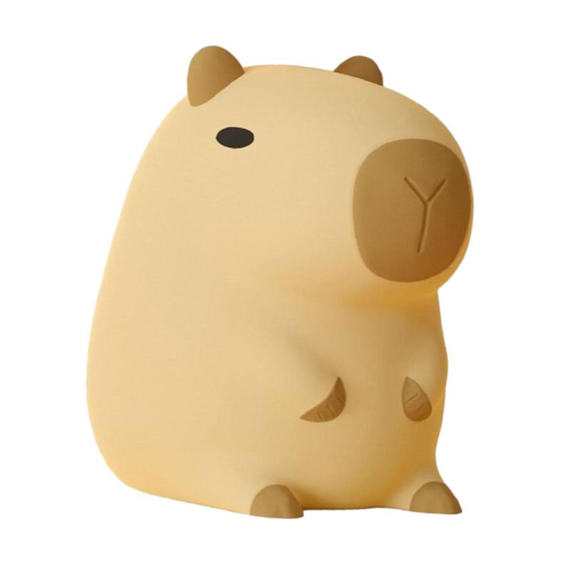 Cartoon Capybara Nachtlampje Draagbare Oplaadbare Instelbare Helderheid Voor Woonkamer Desktop Borstvoeding Slaapkamer Decor