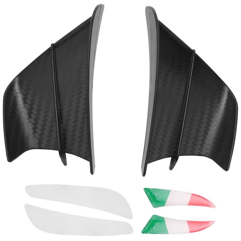 Kit de ala aerodinámica para motocicleta, alerón de fijación de flujo de viento para S1000RR V4 -10R R1, negro mate