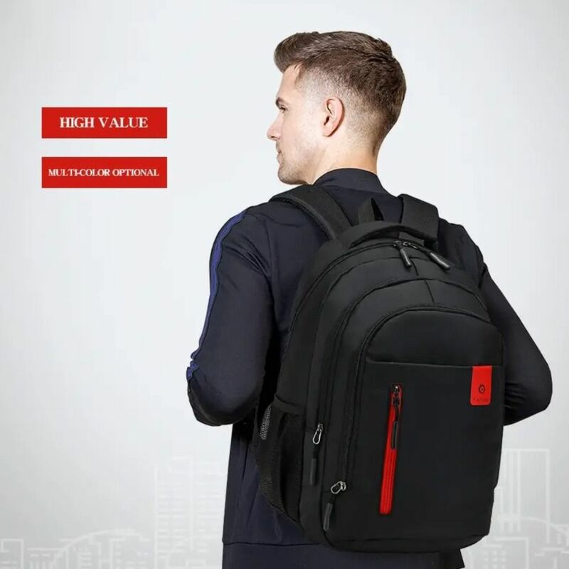 Вместительный рюкзак на плечо унисекс, водонепроницаемый легкий школьный ранец для студентов, износостойкий дорожный портфель из ткани Оксфорд для ноутбука