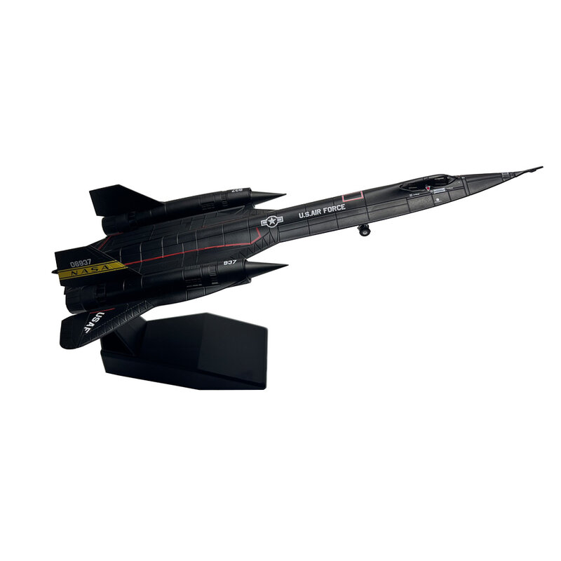 Avión de Metal fundido a presión para niños, modelo de adorno de avión, escala 1/144 US Lockheed SR71 SR-71 Blackbird 06937, regalo de cumpleaños
