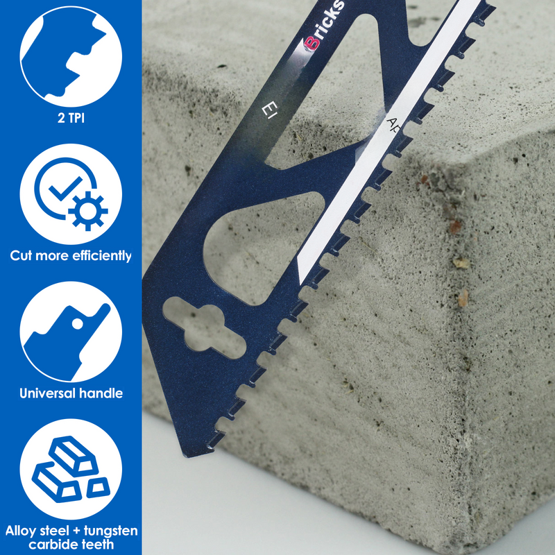 Lama per sega alternativa 12/18 pollici taglio universale Recip lama per sega a sciabola lama per sega per cemento in mattoni in acciaio legato muratura