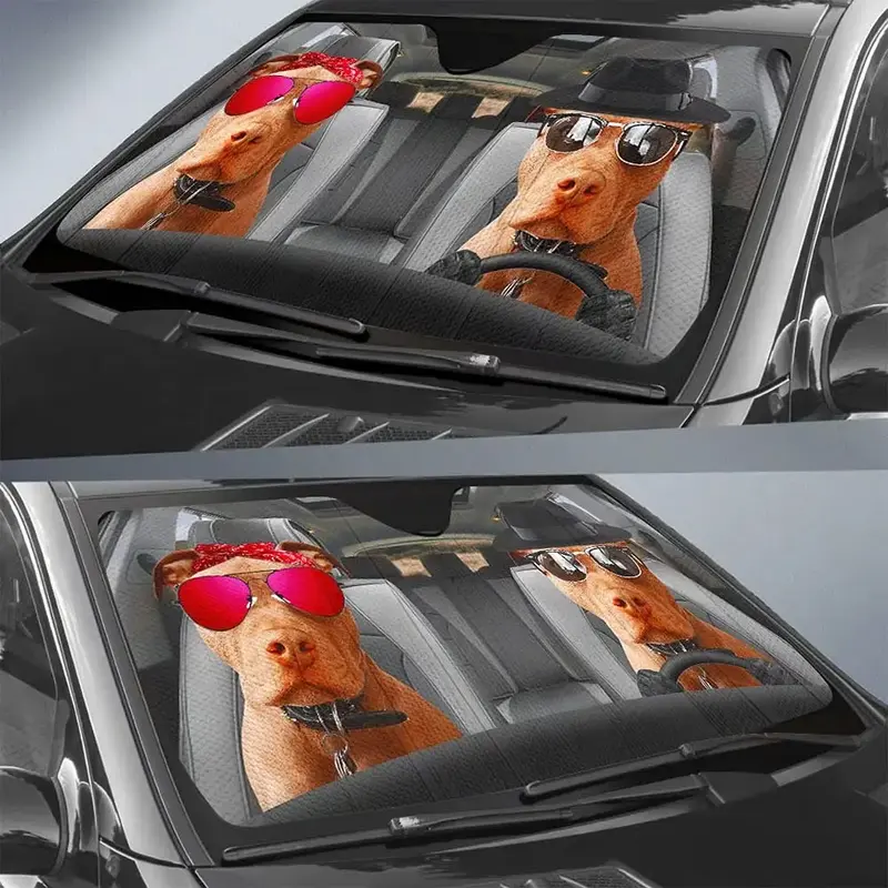 PASSE American Pit Bull Puppy Dog Driving Auto parabrezza parasole, Dog Mom visiera pieghevole parasole per Auto camion SUV per mantenere Yo
