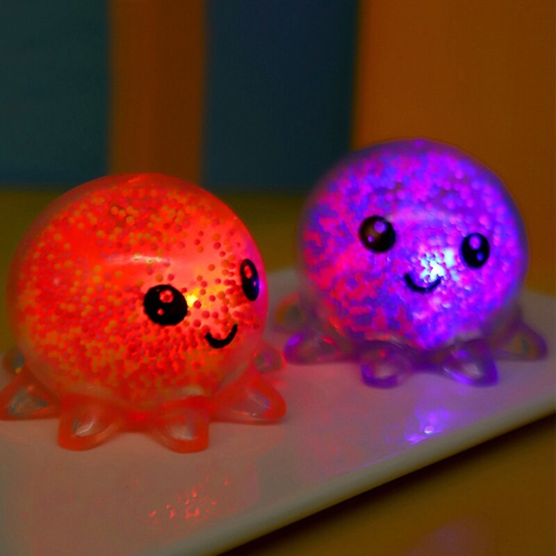 Mainan 3 ''Mainan Hewan Remas Gurita Cantik Bola Pelepas Tekanan untuk Pesta untuk Anak-anak Dewasa Tambahkan Terapi OCD