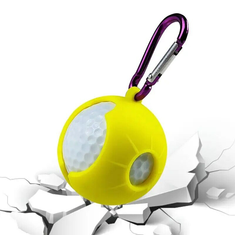 1 pçs portátil parque bola de golfe titular capa protetora capa de silicone manga antiaderente capa protetora acessórios de