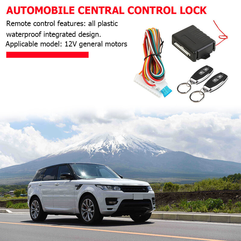 Car Remote Central Door Lock Keyless Locking Kit Entry Alarm System 410/T231 Outdoor Anti-resistance Car Repairing Parts