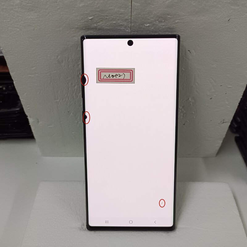 100% Original AMOLED Note 10 PLUS หน้าจอสำหรับ Samsung Galaxy Note10plus จอแสดงผล LCD N975W N975F N9750กรอบซ่อม ASSEMBLY