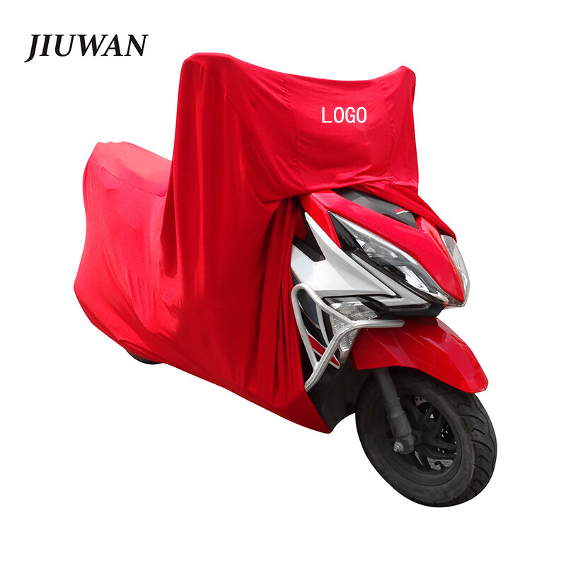 Чехол для мотоцикла из эластичной ткани, пылезащитный чехол с УФ-защитой, универсальный чехол для внутреннего и наружного мотора, скутера, с настраиваемым логотипом