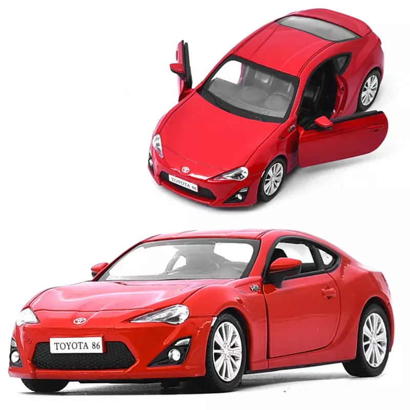 Toyota-Modèle de voiture de sport en alliage classique pour enfants, 1:36, métal moulé sous pression, collection de véhicules jouets, cadeau de simulation, 86