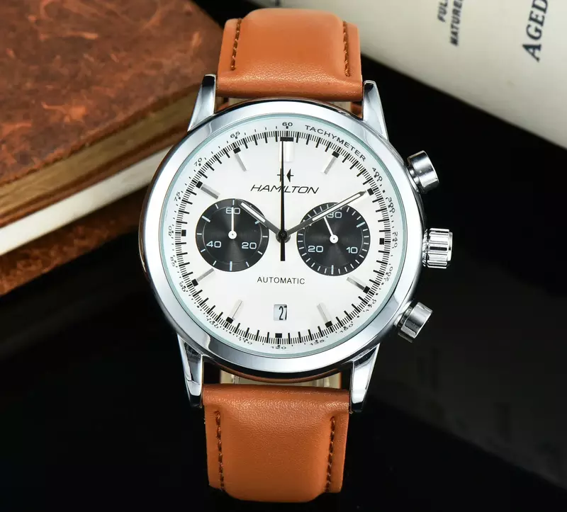 Nowa luksusowa symulacja dla mężczyzn wielofunkcyjny zegarek skórzana pasek stalowy wzór sowa wodoodporna luźny zegarek