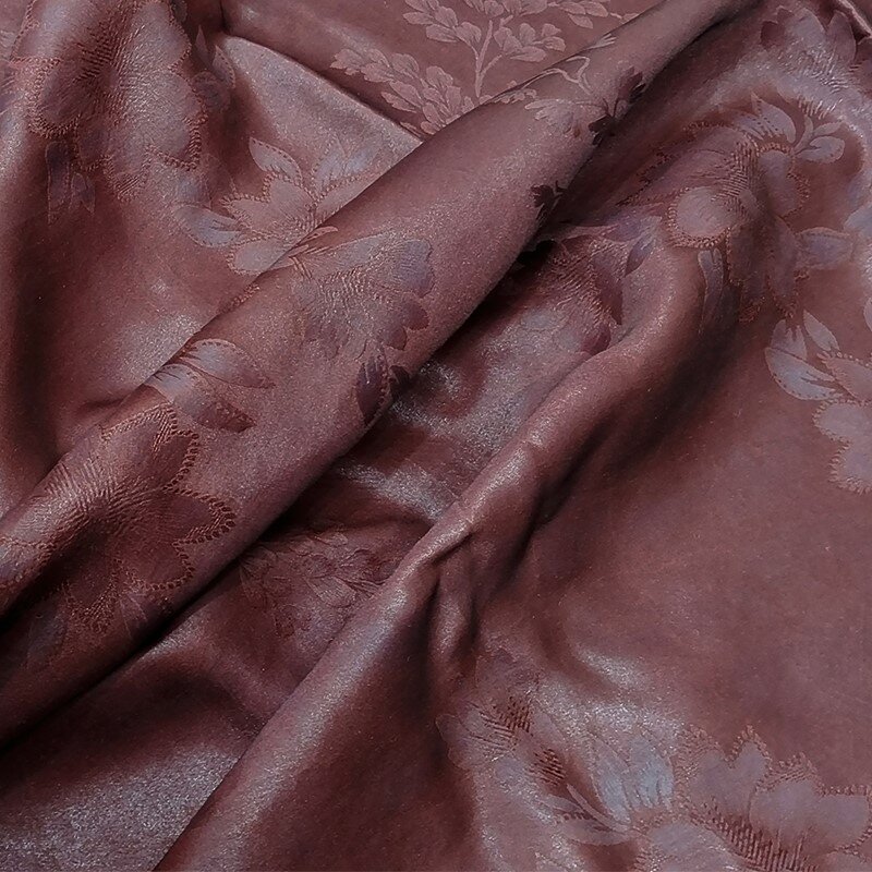 Camisa e saia de tecido de seda amoreira, rosa, 100% monocromático, Cheongsam, 30 m, novo, 30 m