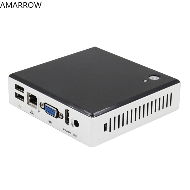 Dual Core Thin Client Mini PC Terminal Saham RDP 7.1 Dual Core 1.6Ghz Prosesor 1G RAM FL500W