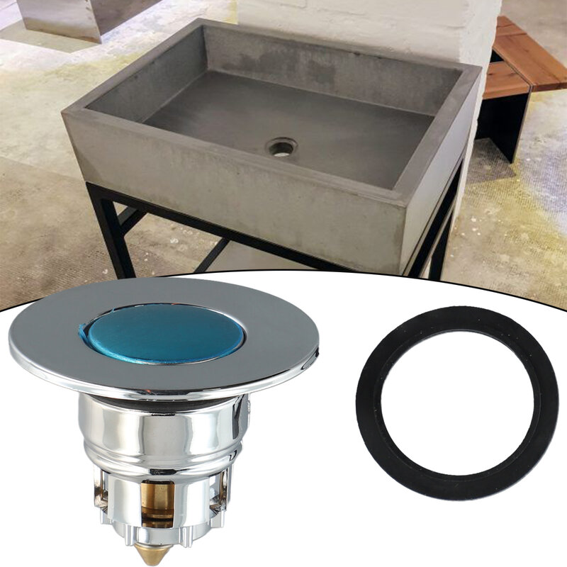 Tapón de filtro de drenaje para fregadero, anillos de latón ABS (válvula) para evitar la suciedad, antiobstrucción, colador de tapón de pelo