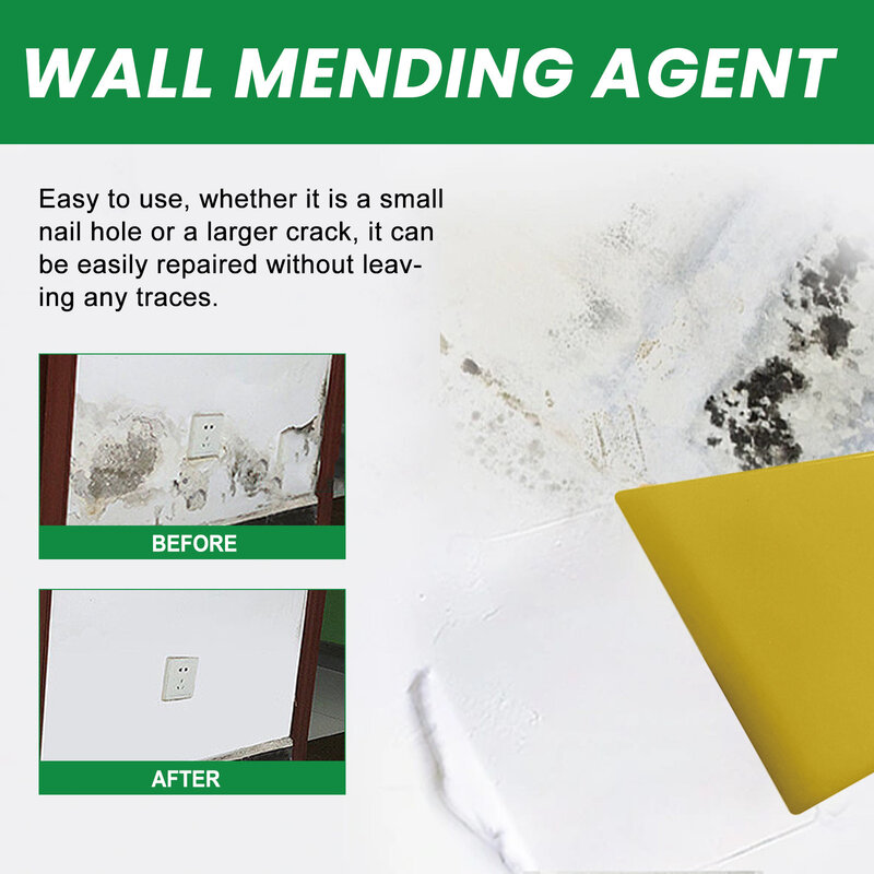 Wall Mending Cream Quick-Drying Graffiti Restorer With Scraper Grout Beautiful Sealant For Cracked Mouldproof Wall Repair Paste