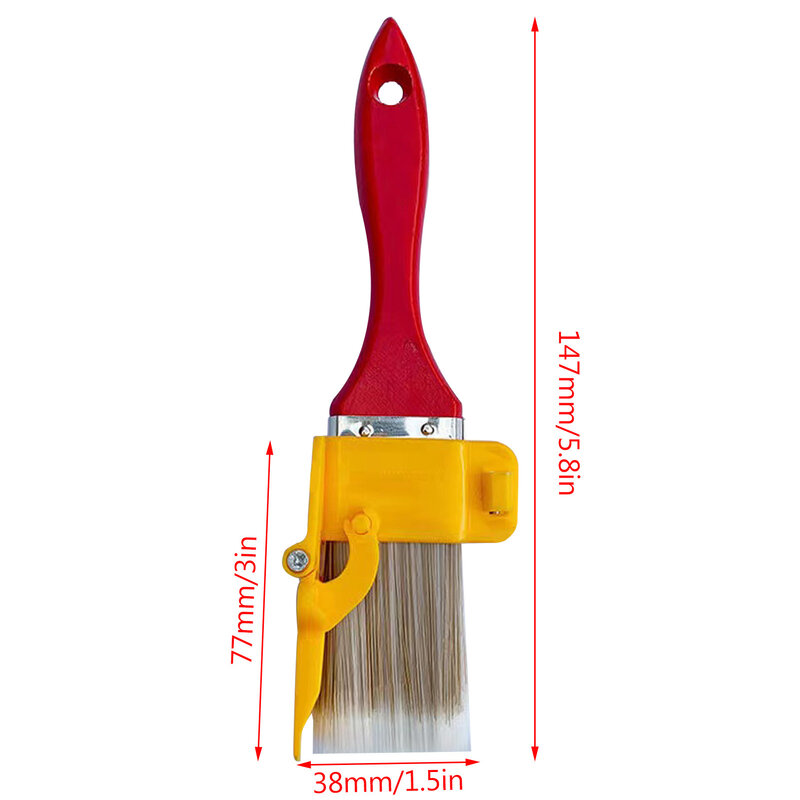 1Set Clean Cut Paint Edger Brush Home Wall Edger Paint Brush Wall Painting Tools Window Frame Ceiling Edge Painting Brush