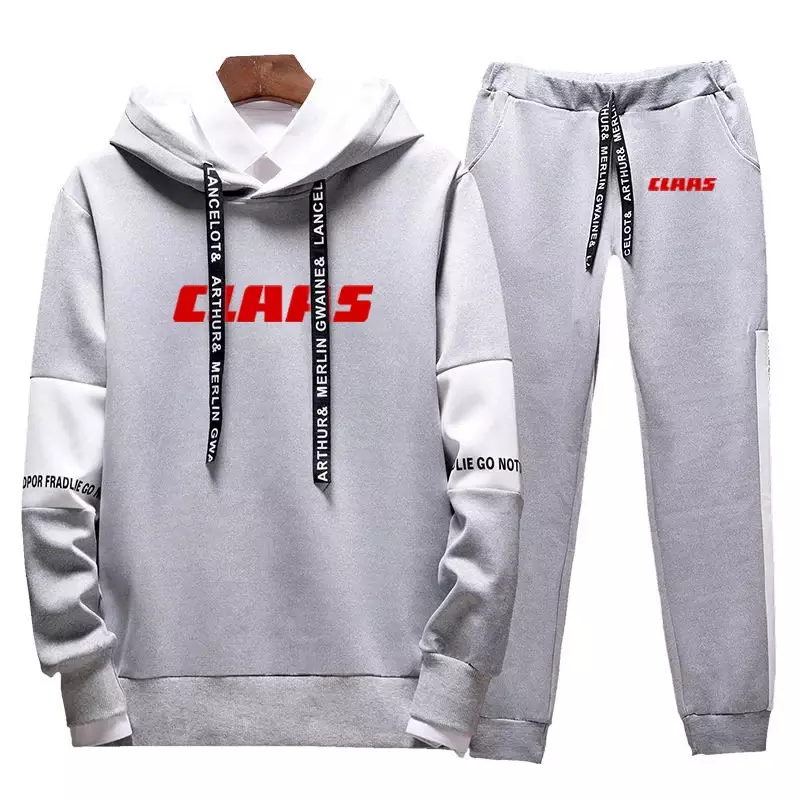 2023 New Men's CLAAS Printing Spring Autumn Tracksuit Hoodies Fitness Pullover Sweatshirt Casual Sportswear Sweatpants Suit