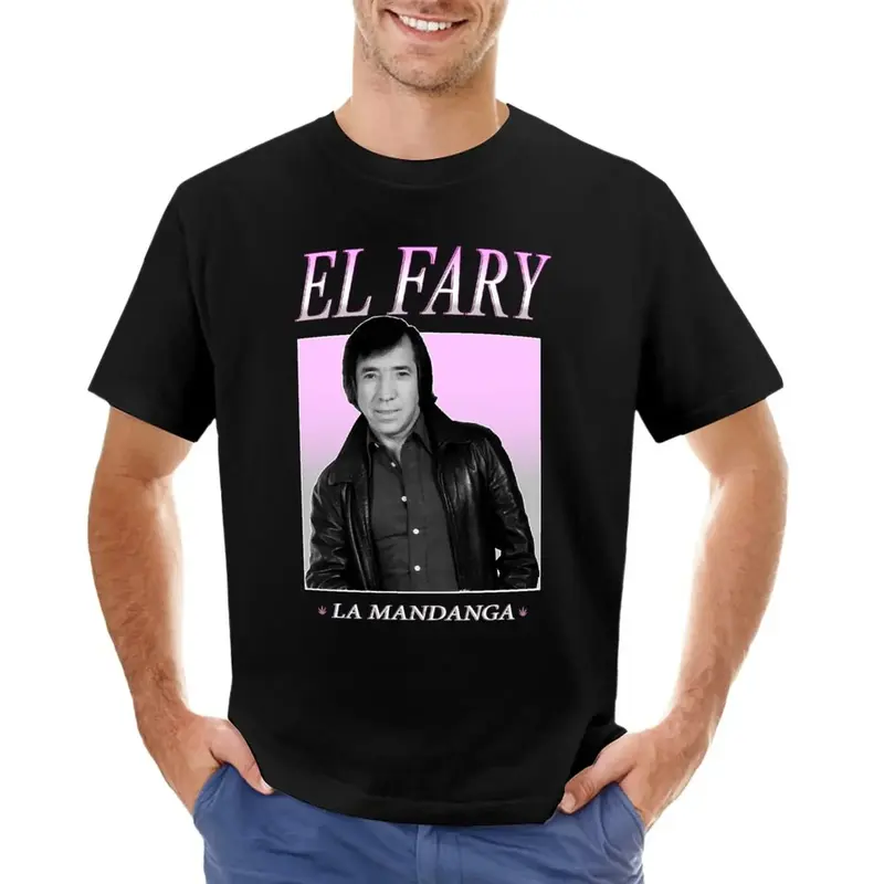 Camiseta Retro El Fary (La Mandanga) para niños, camisa con estampado de animales, camisetas de peso pesado, camiseta de gran tamaño para hombres