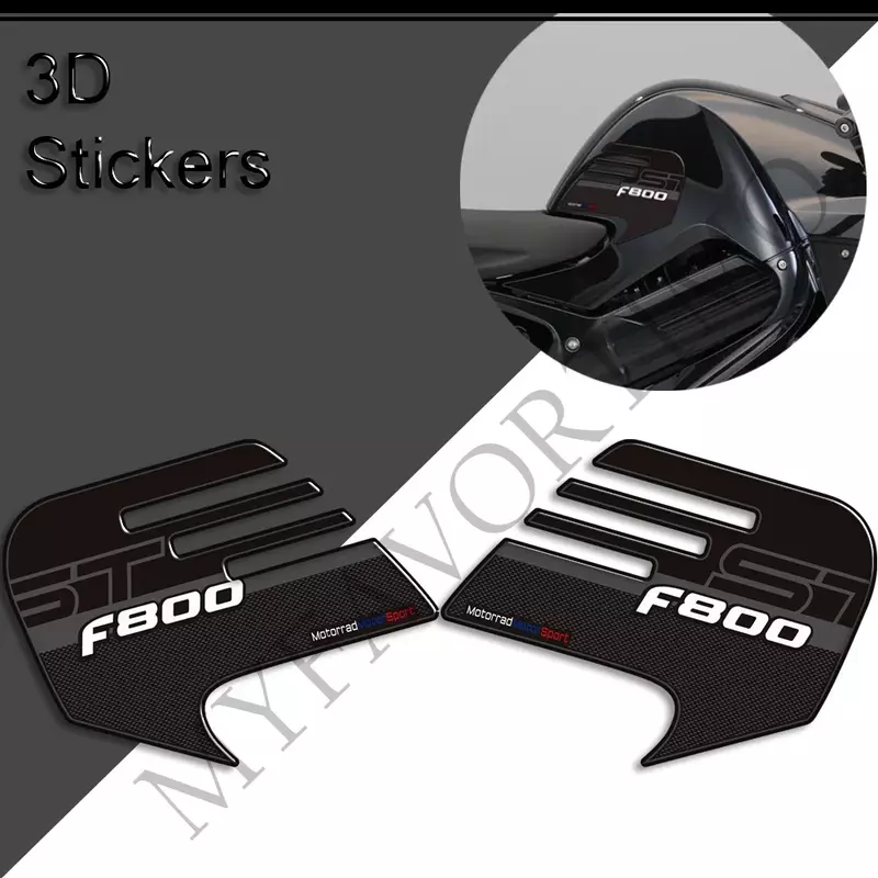 For BMW F800ST /S Stickers Decals Protector Gas Fuel Oil Kit Knee Screen Wind Deflector Tank Pad Side Grips
