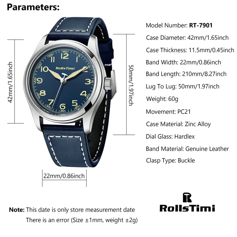 นาฬิกาควอตซ์แฟชั่นเรียบง่ายสำหรับผู้ชาย2023ใหม่สายหนังกันน้ำนาฬิกาข้อมือเคสกระจกสำหรับท่านชายแร่