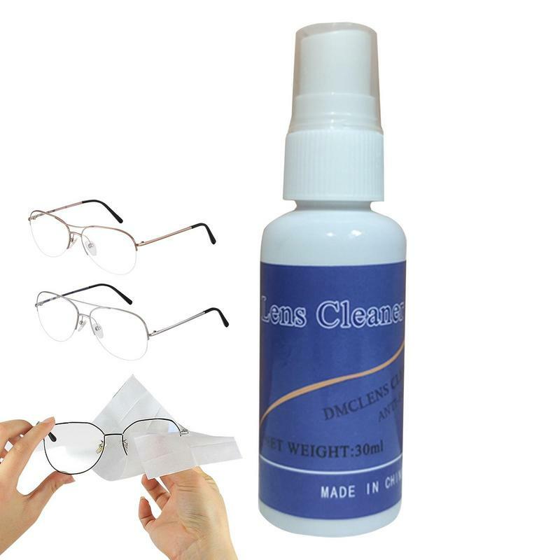 Detergente per occhiali Spray detergente per lenti per fotocamera 30ml detergente per occhiali multiuso soluzione per lenti Spray detergente per lenti per occhiali