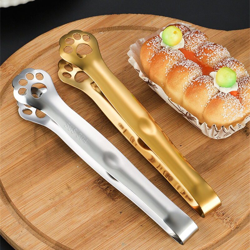 Dessert Barbecue Food Tongs Smooth Convenient Household Products Stainless Steel Creativity Food Durable Kitchen Salad Bread