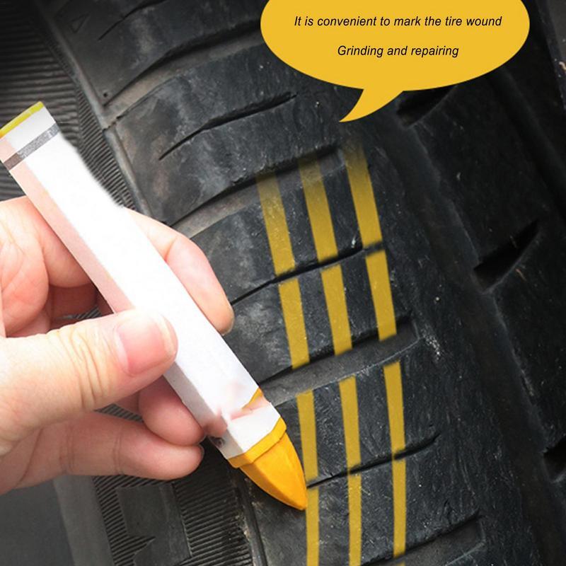 Crayon de peinture à la craie pour pneus, marqueurs de peinture pour véhicules portables, marqueurs de peinture pour pneus, 