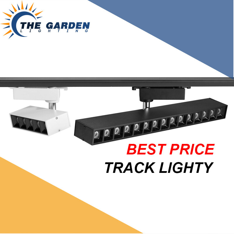 220V 10/20/30W Led Track Light High Quality Aluminum Lamp Rail Spot Lighting Led Spotlight Fixture for Clothing Shop Store Home