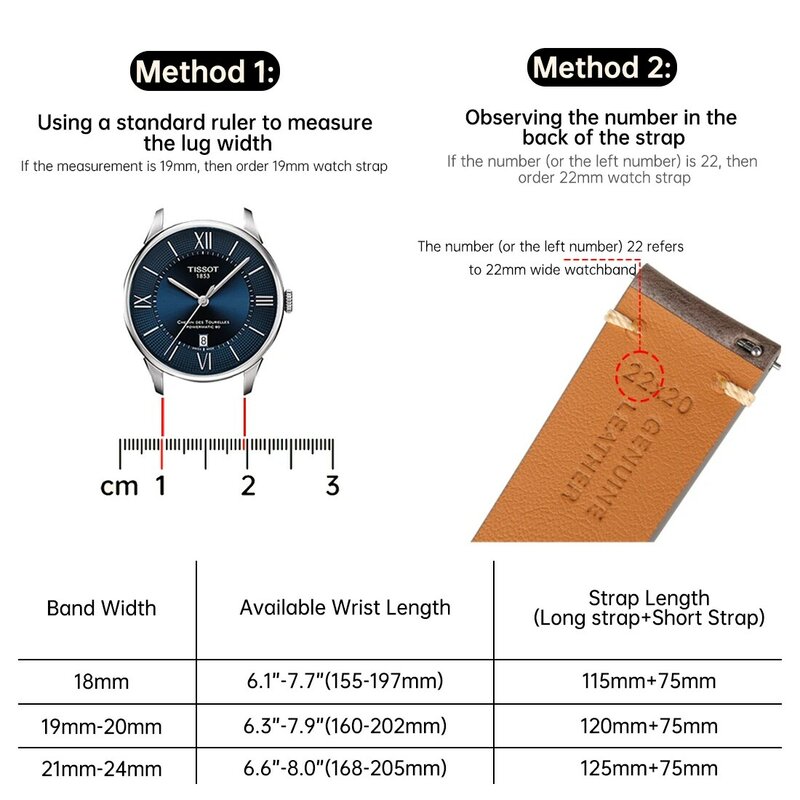 MAIKES Quick Release Watch Band Italy Vegetable Tanned Leather  For Huawei Galaxy Watch 22mm Cow Watch Bracelet Leather Strap