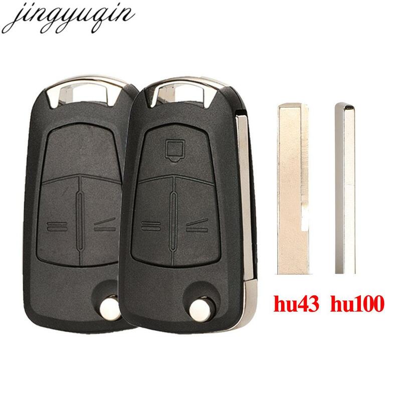 Jingyuqin Flip Remote Car Key 433MHZ PCF7941/7946 For Opel/Vauxhall Astra H 2004-2009 Zafira B 2005-2013 Corsa D Vectra C 2/3B