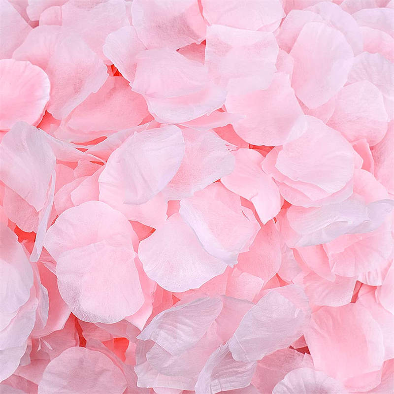 500 pezzi petali di rosa pesca per ragazze di fiori da sposa 3-4CM petali di rosa di seta artificiale decorazioni romantiche fleurs sechee mariage