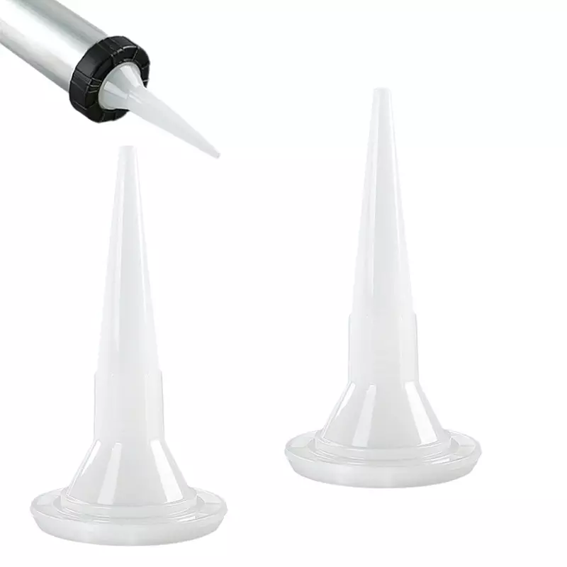 2 buah Universal Caulking nozel lem struktural Nozzle plastik Caulking Nozzle ujung mulut perbaikan rumah alat konstruksi bagian