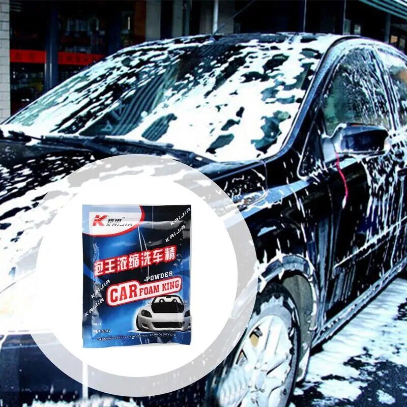 Schiuma di sapone per autolavaggio forniture per la pulizia dell'auto pulizia profonda detergente concentrato 1.8 Oz detergente in polvere autolavaggio e camion Auto