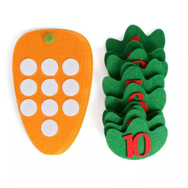 10 pz/set materiali Montessori bambini fai da te carota matematica giocattolo giocattoli di apprendimento giocattoli educativi per bambini sussidi didattici regali di compleanno