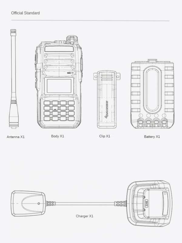 QUANSHENG Quansheng Black King Kong TG-UV2PLUS UV walkie-talkie portatile a doppio stadio 10W ad alta potenza