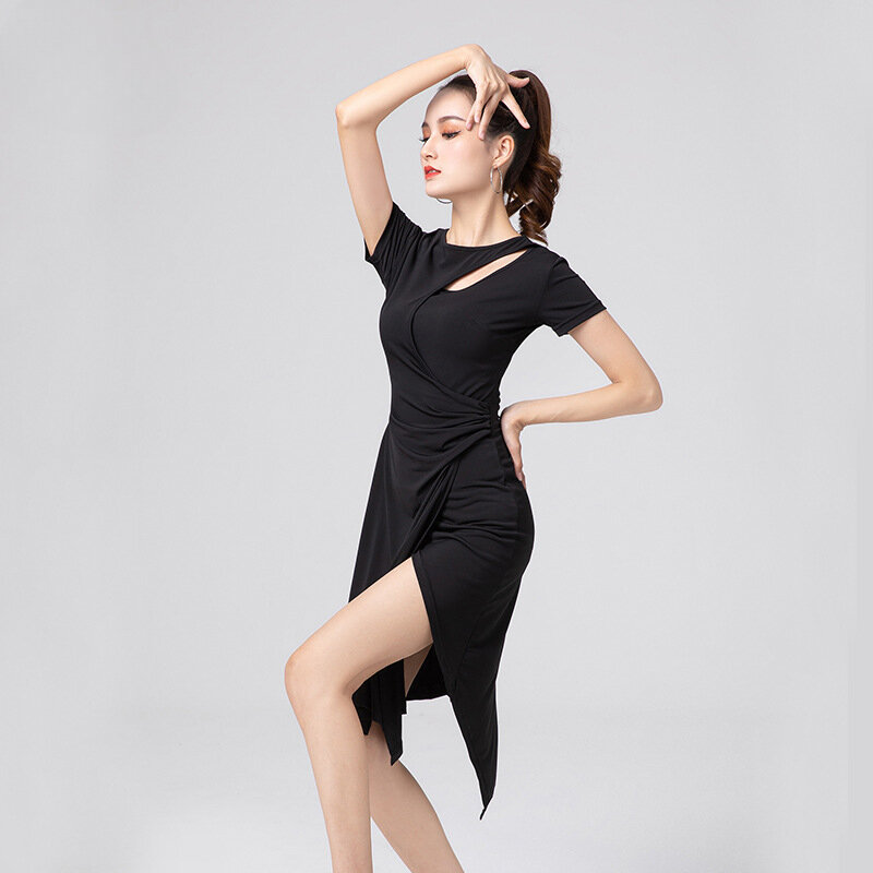 Latin Dance Uniform Kleid für Erwachsene Wettbewerb Tanz uniform üben nationalen Standard Tanz Fransen Kleid