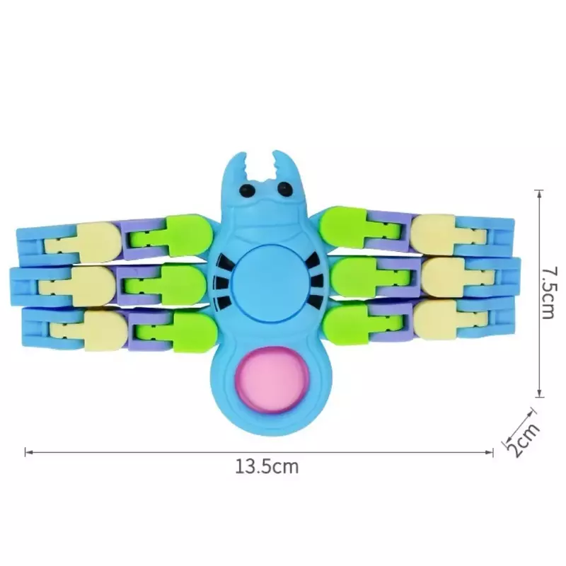 Children's Mechanical Spiders Fingertips Cartoon Animals Gyroscopes Deformation Chains Venting and Pressure Reducing Toy 게임