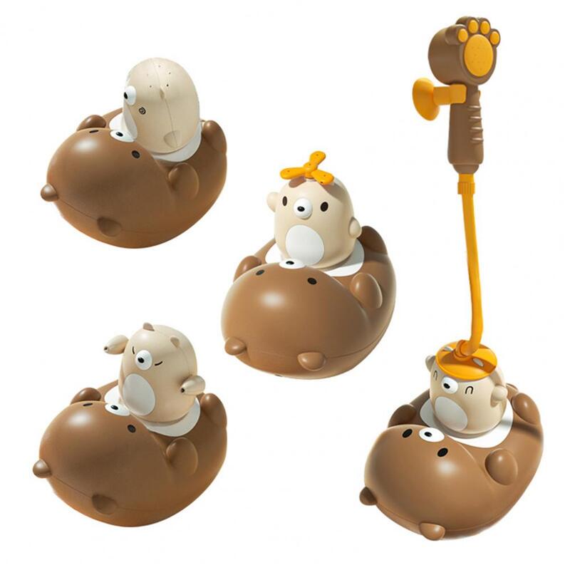 1 Set mainan Pancuran bayi, burr-free tahan air kartun beruang anak laki-laki perempuan hadiah mainan bak mandi listrik Sprinkler